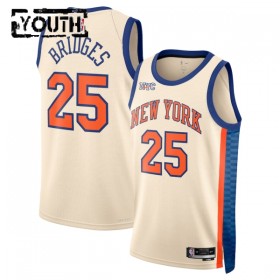 Dres New York Knicks Mikal Bridges Nike 2025-26 City Edition Bijela Swingman - Dječji